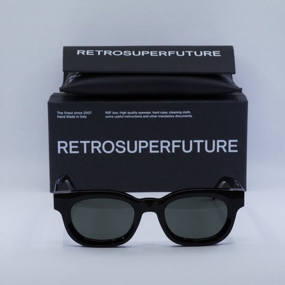 Final Price! RetroSuperFuture SEMPRE BLACK DEJ Sunglasses - Picture 2 of 9